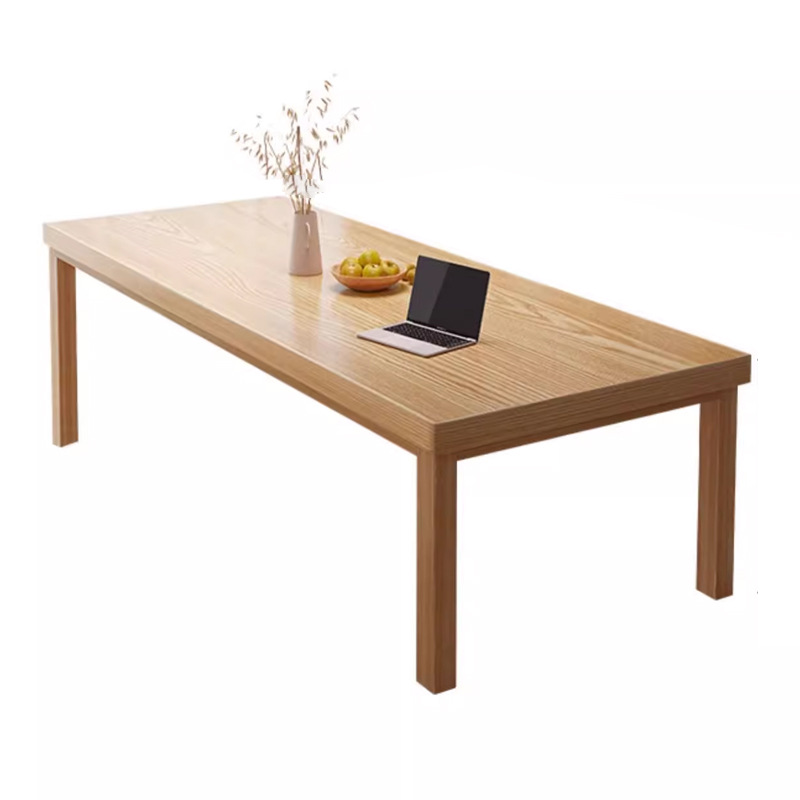Salón de estar escritorio largo piernas de madera sólida para la sala de estar gran mesa mesa de trabajo mesa de computadora doméstica mesa de oficina mesa de estudio