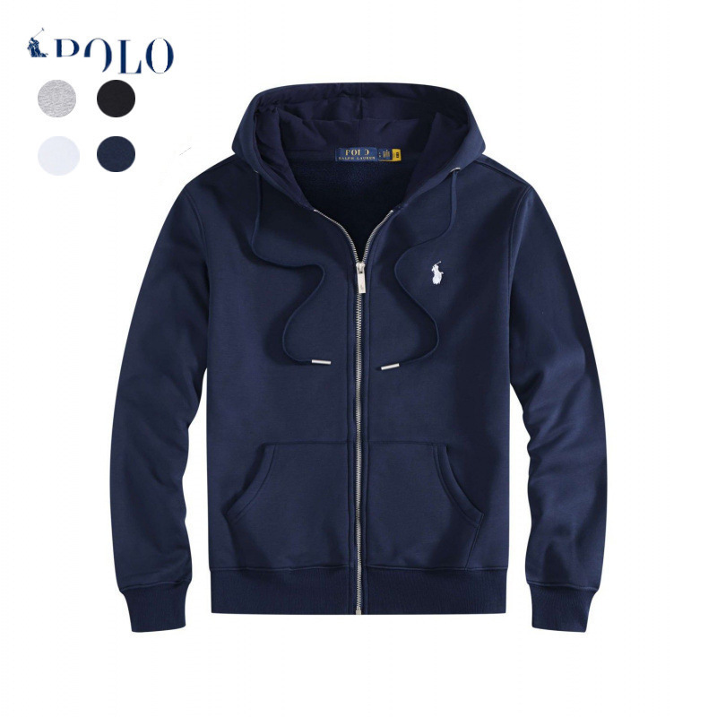 2026 Cross-Border Hot-Selling Ralph Lauren Men's Sweatshirt with Embroidered Pony Logo Polo Hoodie with Metal Zipper Trendy Jacket 2026 Cross-Border Hot-Selling Ralph Lauren Men's Sweatshirt with Embroidered Pony Logo Polo Hoodie with Metal Zipper Trendy Jacket