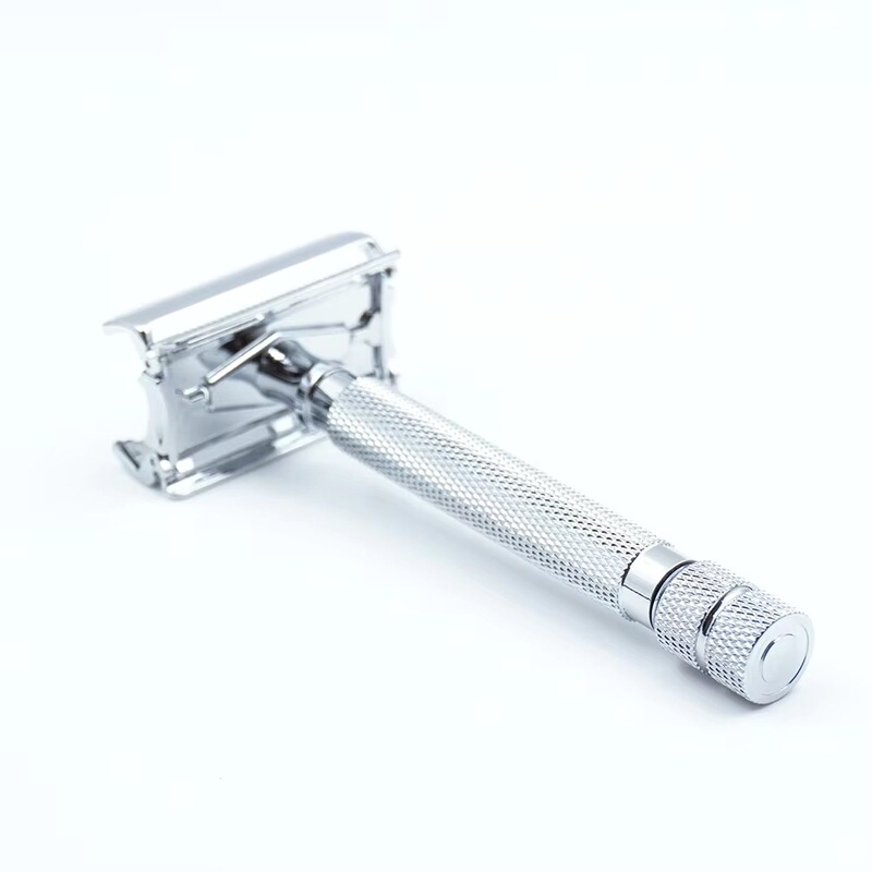 Stainless Steel Butterfly Twist-Open Double-Sided Safety Razor Men's Vintage Manual Razor Single Blade Razor Stainless Steel Butterfly Twist-Open Double-Sided Safety Razor Men's Vintage Manual Razor Single Blade Razor
