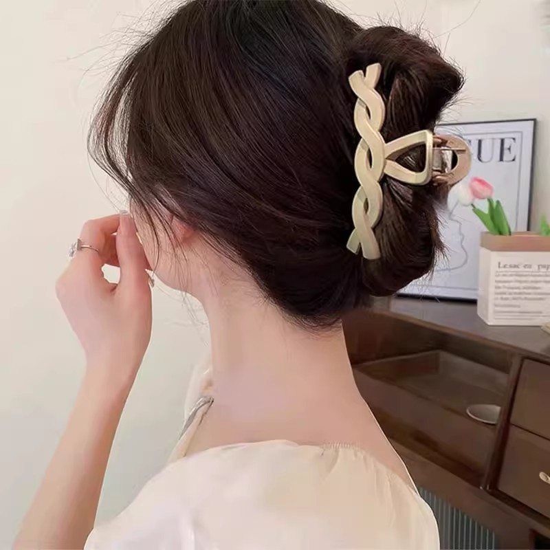 女性用ヘアピン、高級感のある韓国東大門と同じスタイルのヘアピン、後頭部のシャーククリップ、女性用ヘアアクセサリー|undefined