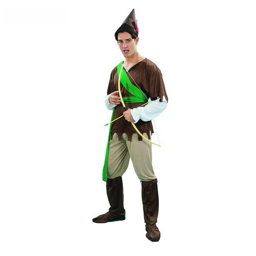 Children Robin Hood Costume Halloween Cosplay Costume Party Role Play Hunter Performance Clothing