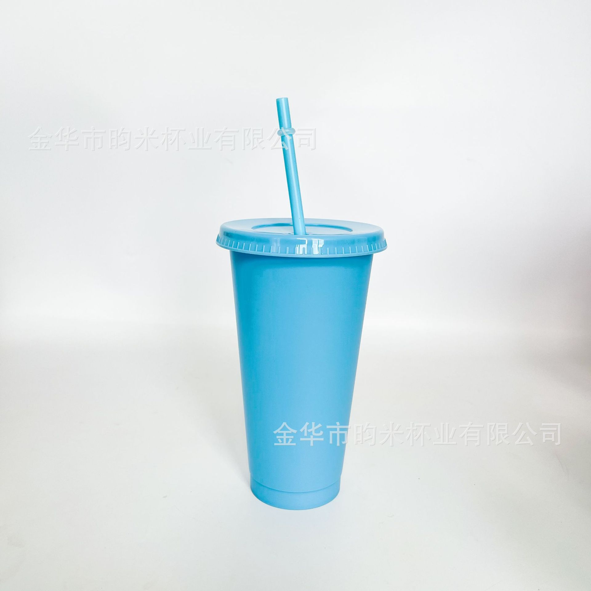 Transfronterizo PP color 24OZ taza de paja taza de té de leche de gran capacidad 710ML taza de plástico monocapa de color sólido se puede imprimir logotipo