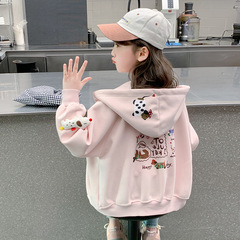 女童外套春秋款2025新款儿童洋气时髦网红棒球服春装女孩炸街上衣