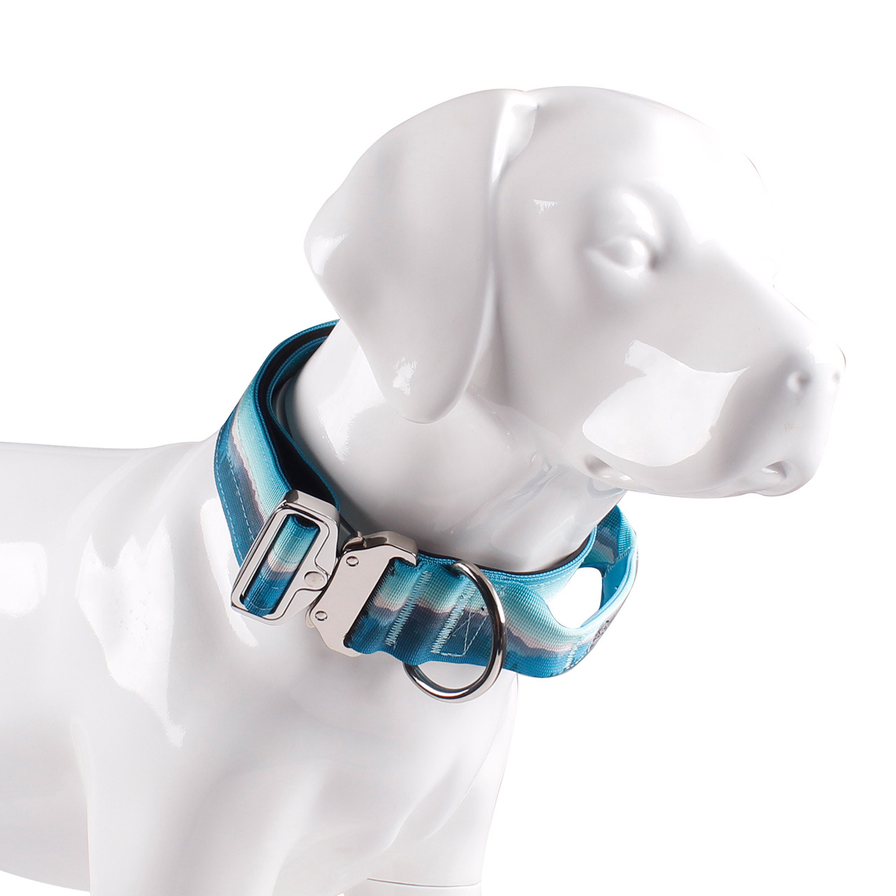 Collar para mascotas Joyas estampadas en color Collar para perros Cadena de perro táctica mediano y grande Nylon Amazon Venta caliente