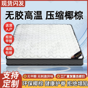 Folding Mattress Coconut Palm Mat Latex Kidsren's Hard Palm Mat 1.5m Tatami Cross-Border Factory Direct Sale [Manufacturer]