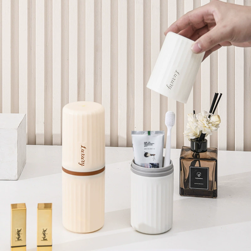 Toothbrush, handheld storage system for traveling, three-in-one
