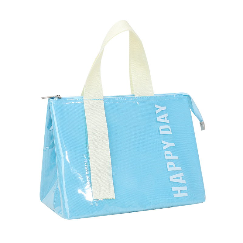 Bolsa de aislamiento térmico de PVC portátil simple para llevar al trabajo bolsa de almuerzo bolsa de almuerzo para estudiantes niños bolsa de almuerzo bolsa de almuerzo bolsa de viaje