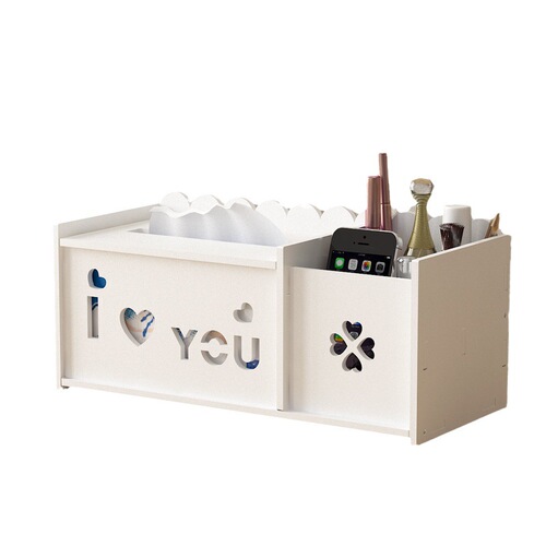 Desktop multifunctional tissue box pen holder home living room napkin box office paper box bedroom paper box