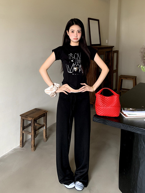 空气感果冻垂垂裤女2025秋冬新款休闲厂裤高腰宽松显瘦窄版直筒裤|undefined
