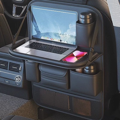 Car table board Hanging Bag Car Storage Seat - limited-time-offer-athens-black-chair-back-storage-upgraded-table-style-long-style