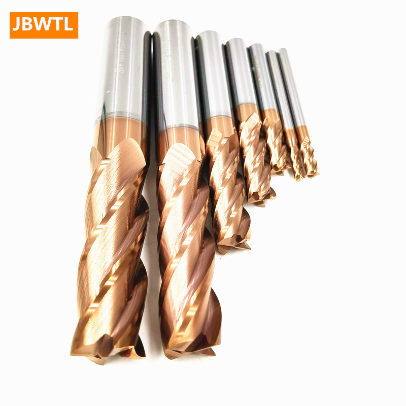 厂销55度4刃钨钢铣刀硬质合金CNC数控刀具立铣刀涂层平底铣刀锣刀