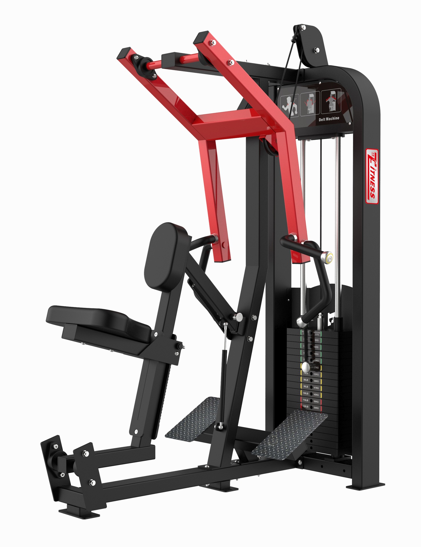 Humvee fuerza equipo de fitness comercial máquina de mariposa gimnasio dedicado conjunto completo pecho empuje Alto y Bajo pull back equipo de entrenamiento