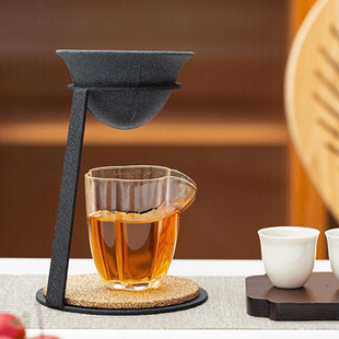 2025 Non-porous Tea Leakage Household Tea Filter Tea Water Separation Creative Bracket Japanese-style Xiaoqing Orange Tea Pot