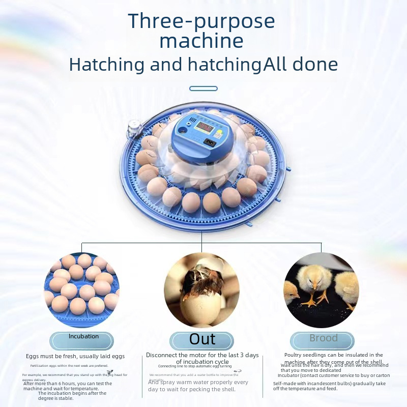 Smart Home Incubator, Small Intelligent Incubator, Chicken Incubator, Flying Saucer Incubator, Dove Incubator, and Quail Egg Incubator