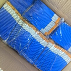 Manufacturer wholesale digital oil painting brushes plastic rod brushes single nylon painting brush for carving plaster painting