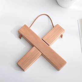 榉木锅垫餐桌隔热垫创意榉木十字隔热垫可折叠X型餐具底座