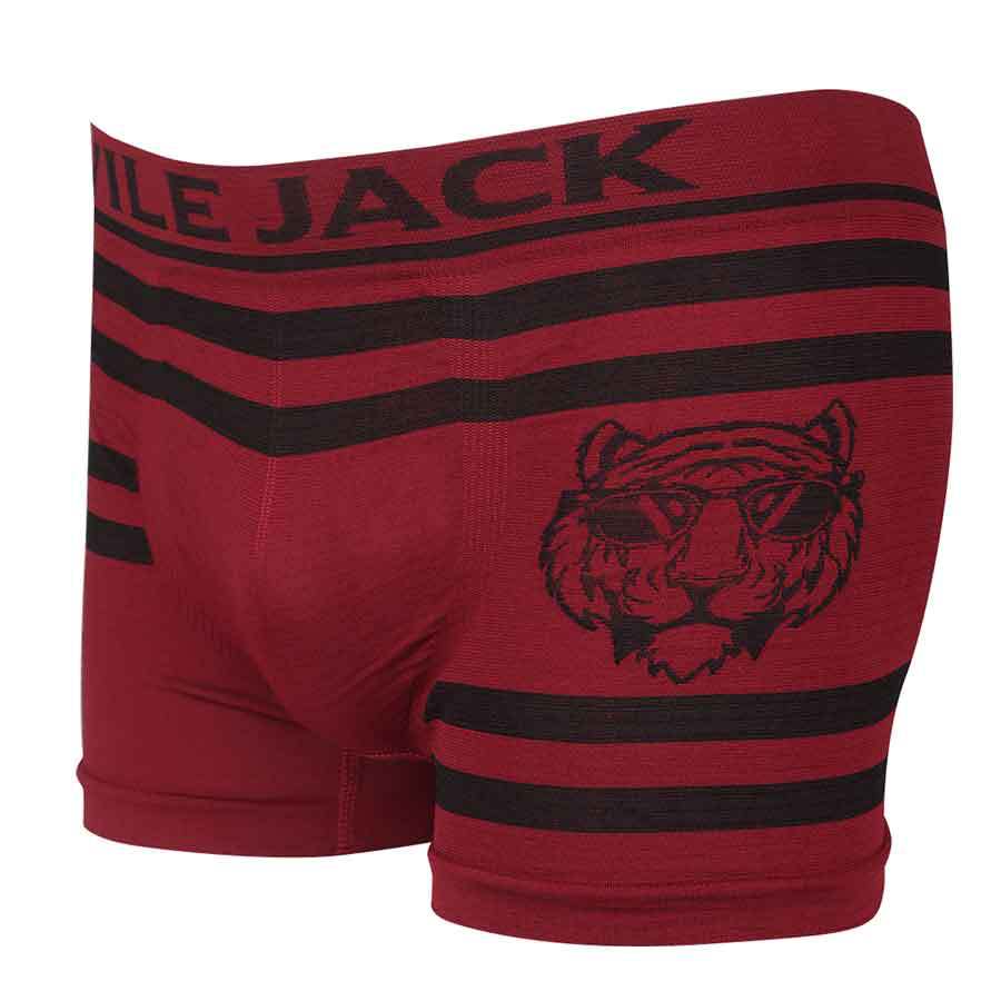 Calzoncillos deportivos tipo bóxer para hombre, shorts sin costuras de tiro medio con un único estampado de tigre, ropa interior masculina para exportación.