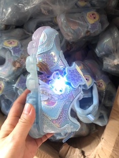 ���Qԭ��Ůͯ��ͨ��ɯ�����W���\��Ь Frozen girl light shoes