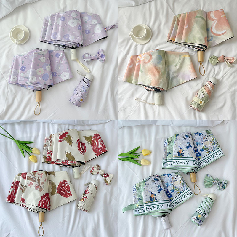 Wholesale Digital Printing Sun Umbrella Retro Wind Umbrella Oil Painting Portable Automatic Sunny and Rainy Dual-Use Women Sunscreen Sunshade Umbrella Wholesale Digital Printing Sun Umbrella Retro Wind Umbrella Oil Painting Portable Automatic Sunny and Rainy Dual-Use Women Sunscreen Sunshade Umbrella