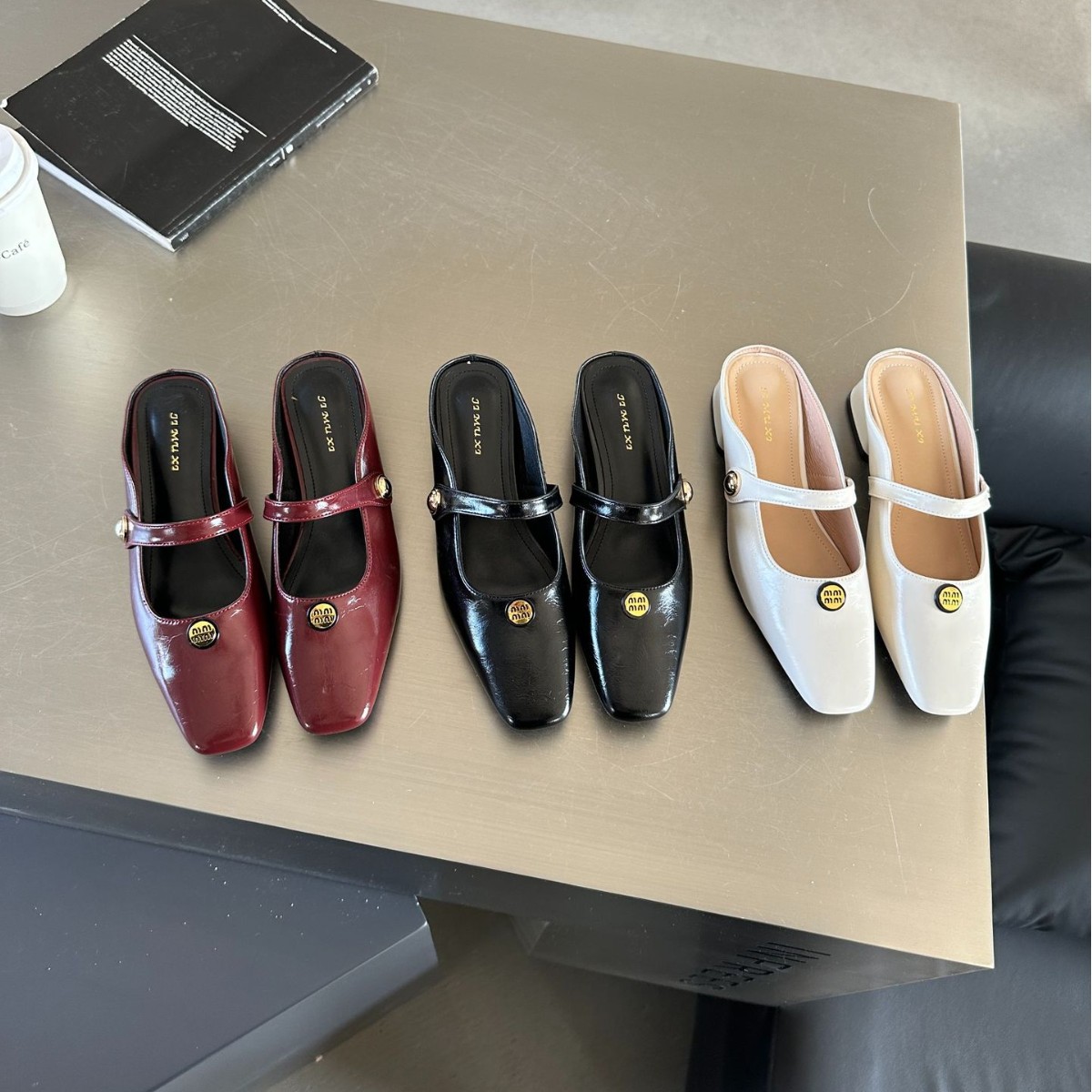 Retro Mary Jane shoes square toe