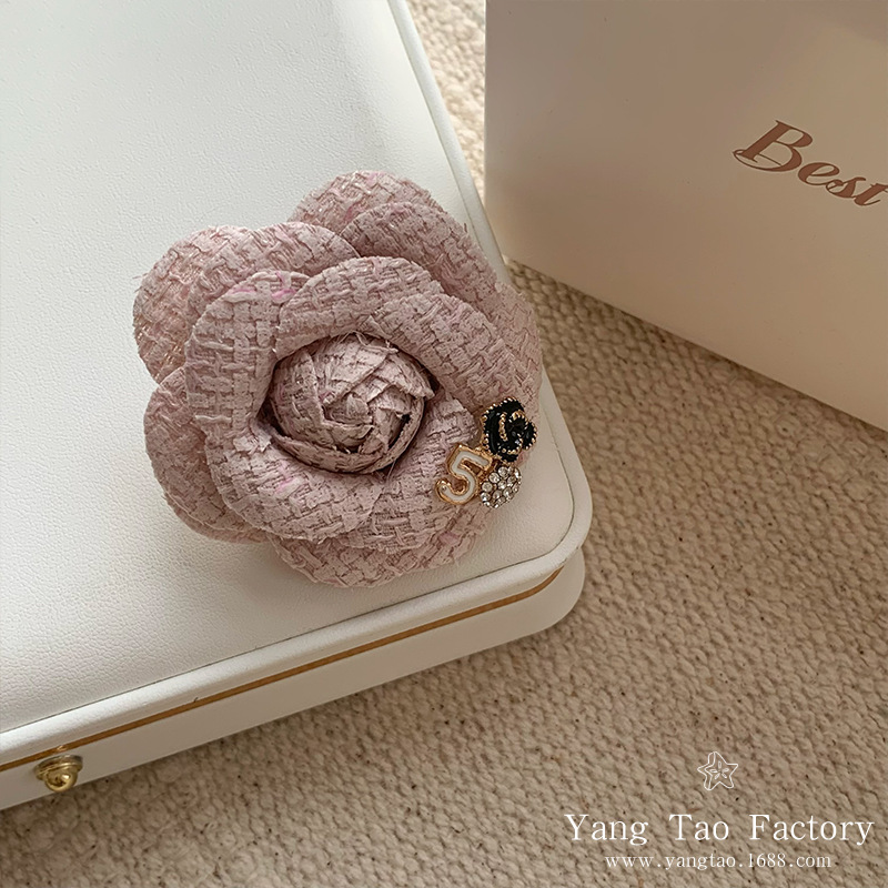 Broche de flores de estilo francés de alto grado de estilo de moda retro perlas accesorios de flores de pecho ropa chaqueta broche de pecho