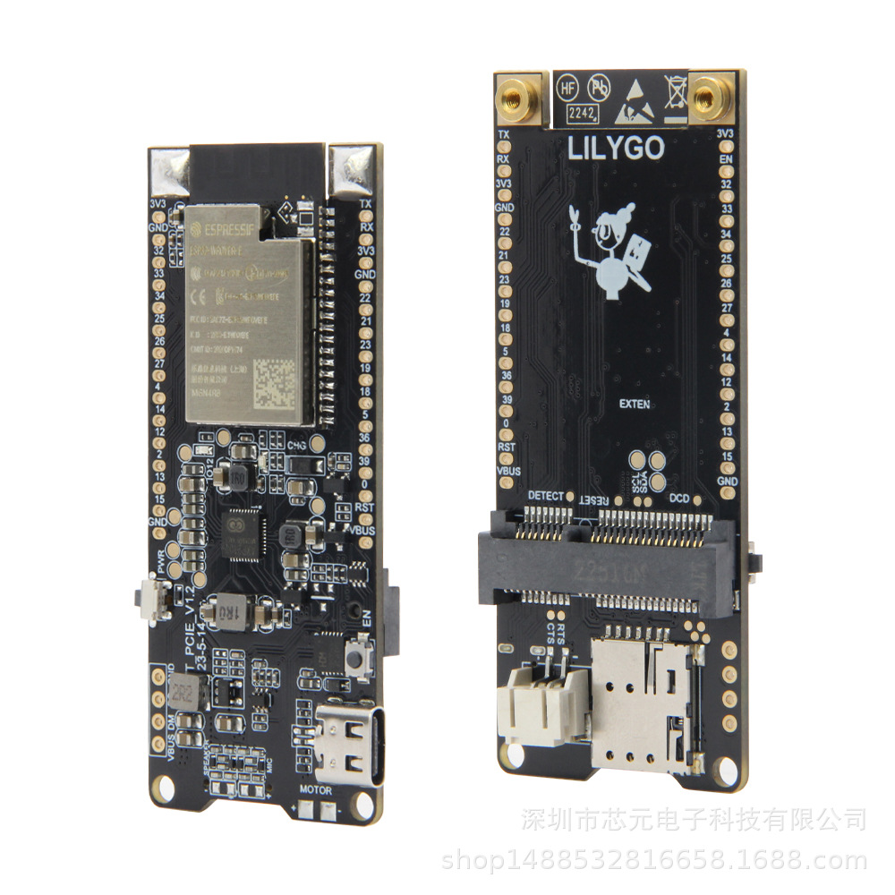 LILYGO® T-PCIE ESP32 7670 PMU 2G 3G NB-IOT 4G CAT1 CAT4 GPS