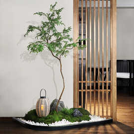 谷灵易生仿真树造景装饰假树绿植室内橱窗装饰场景大型落地摆件