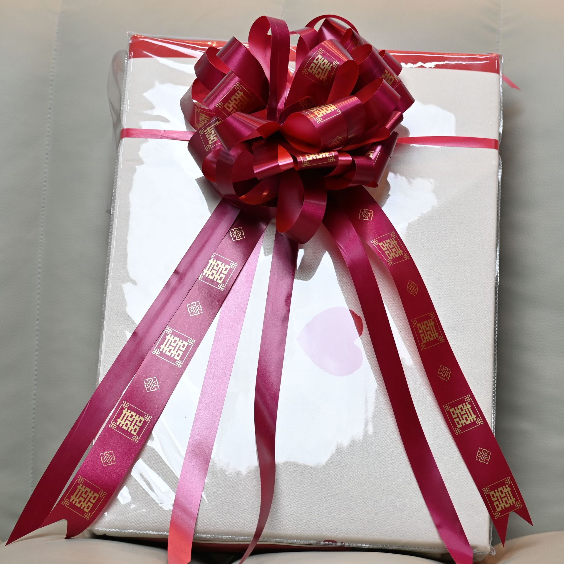 Flor de plástico de coche de boda de gran tirada