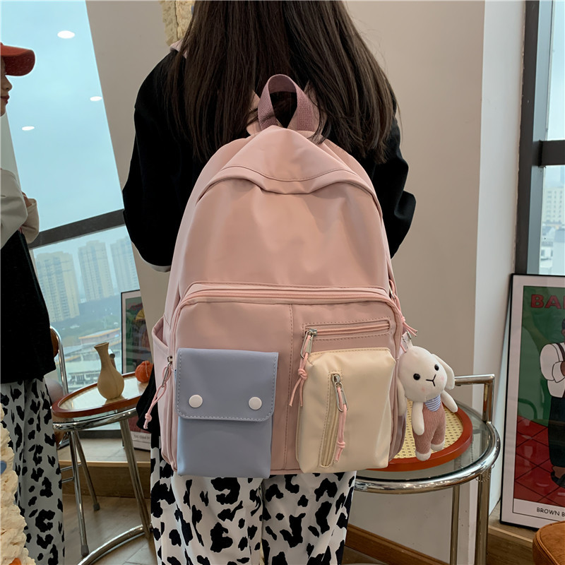 Student schoolbag female 2021 new Korean...