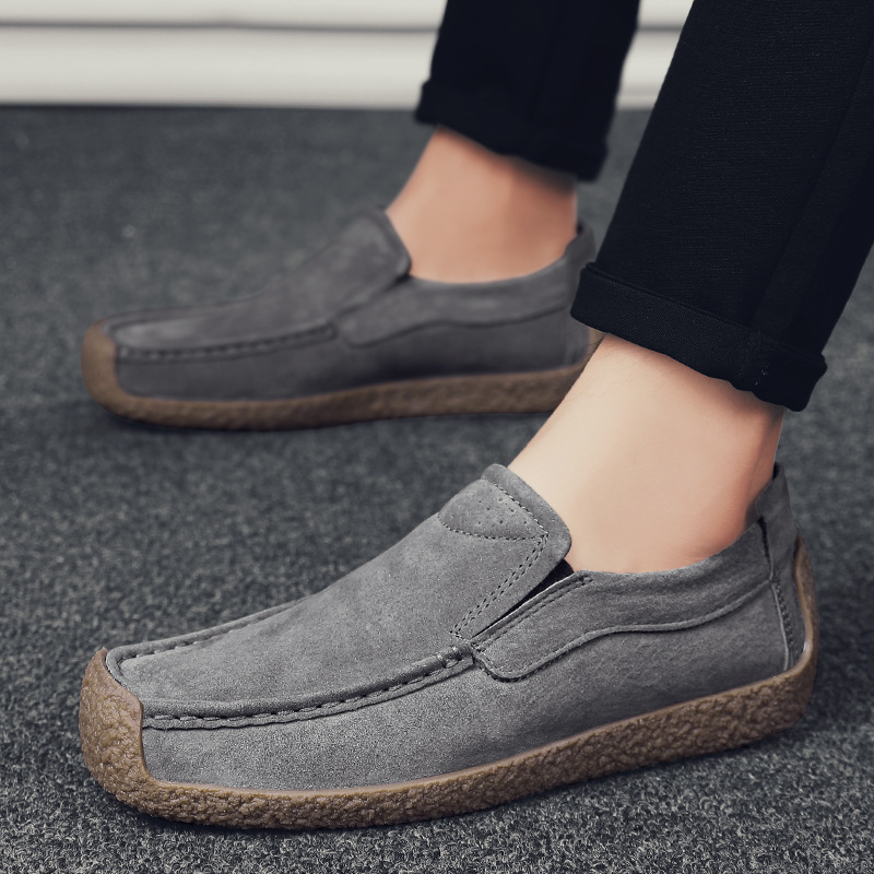 Zapatos de hombre otoño nuevos cómodos zapatos de caracol casuales de suela blanda zapatos de guisantes perezosos ligeros zapatos de conducción de conductor