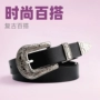 pu复古文艺合金扣腰带