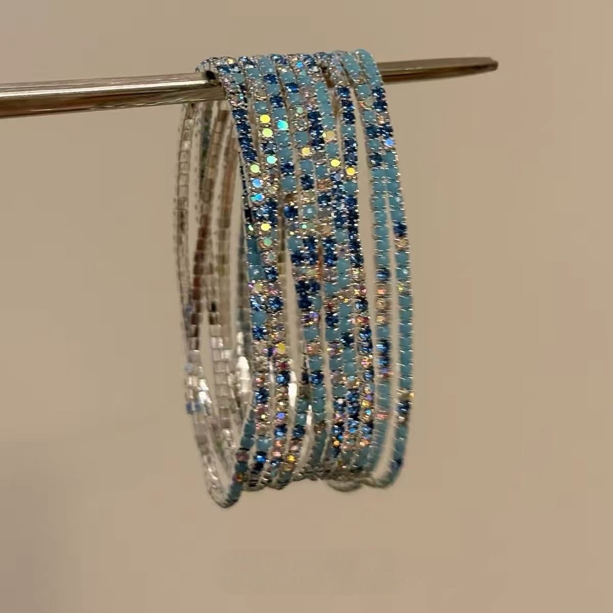 Blue bracelet, material