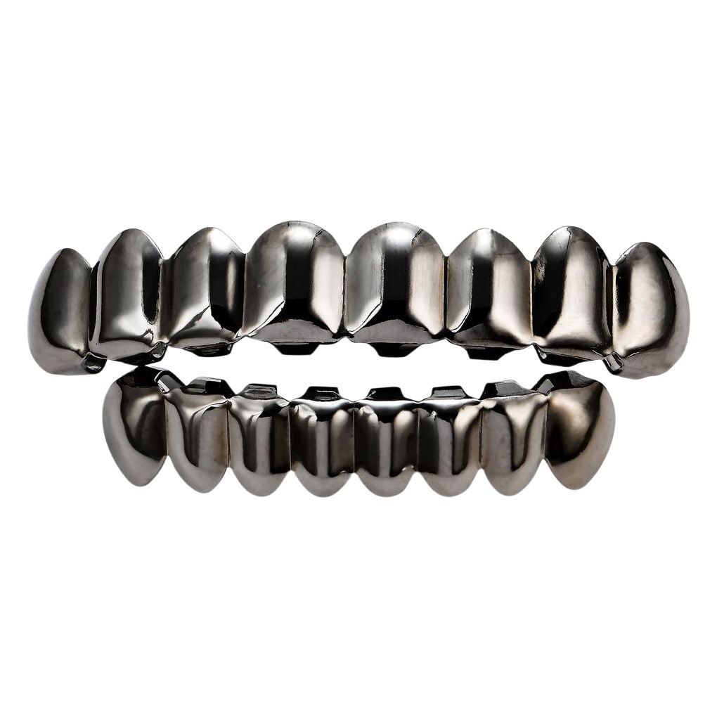 Europa y América hiphop hip hop oro tirantes superior dientes 8 dientes inferiores 8 oro real galvanizado 18K oro hip hop tirantes venta al por mayor