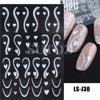 Nail stickers, adhesive fake nails for nails, suitable for import, new collection, with snowflakes