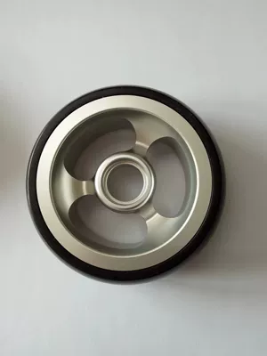Battery Electric Vehicle Accessories — Qatlanan elektrik velosipedlər - 4-inch-pu-wheel
