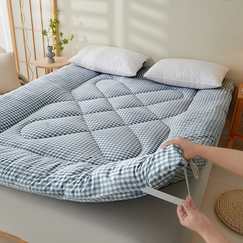 국경 간 신장 면화 학생 기숙사 매트리스 두꺼운 면화 이불 더블 침대 매트리스 부드러운 쿠션 다다미 매트 도매