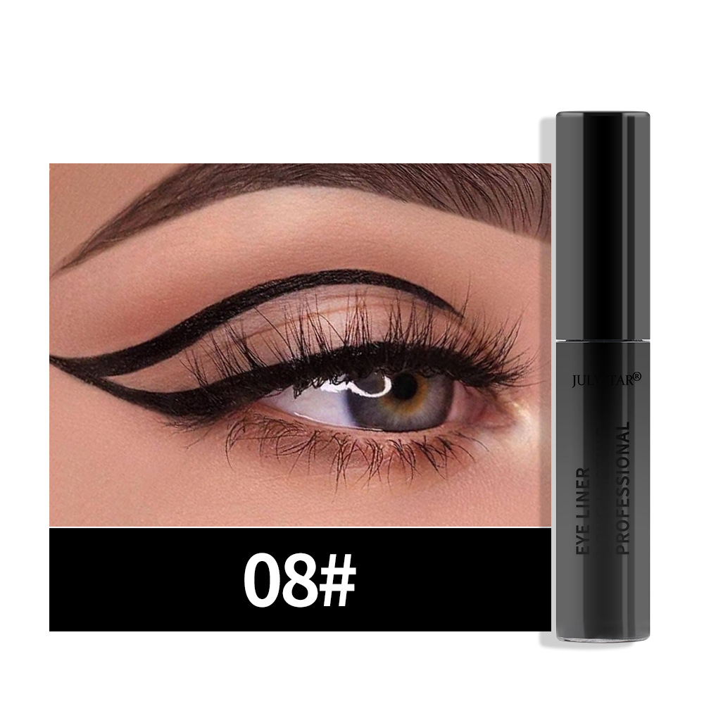 julystar Cross-border Halloween Beauty Eyeliner Liquid Cross-border Colored Waterproof, Oil-Proof and non-smudging Eyeliner Pen wholesale undefined