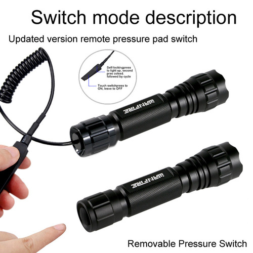 Cross-border best-selling 501B white, green, red light T6 strong flashlight aluminum outdoor portable hunting light direct factory sale