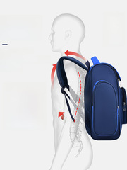 2023 New Primary School Student Backpack for Grades 1-6, Boys and Girls Dual Shoulder Bag with Printed Logo, Durable and Weight-Reducing