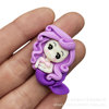Cartoon resin for princess, children's hair accessory with accessories, footwear buckle, new collection, mermaid