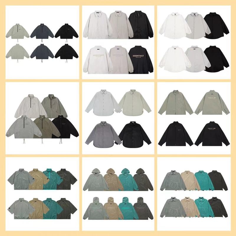high quality American Fashion Brand FOG ICON Main Line Eternal High Street Loose Heavy Shirt Hooded Jacket for Men and Women high quality American Fashion Brand FOG ICON Main Line Eternal High Street Loose Heavy Shirt Hooded Jacket for Men and Women