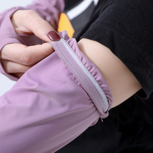 Sunscreen Sleeves Ice Sleeves Women's Spring and Summer Loose Thin Anti-UV Sleeves Arm Gloves Ice Silk Sleeves