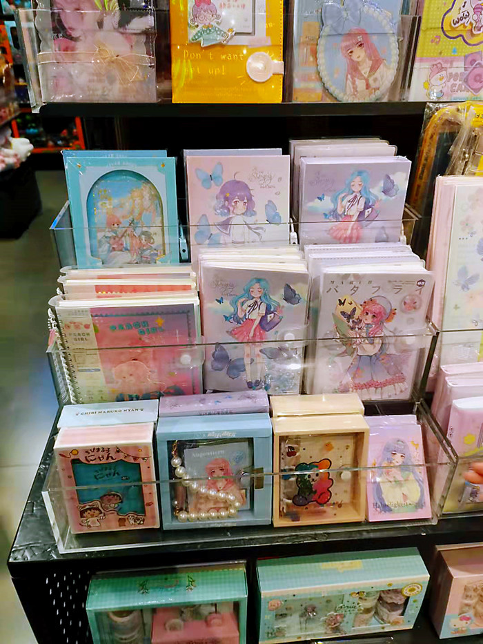 桌面亚克力书本架书架收纳架 手账收纳文具店货架 阶梯展示架卡片