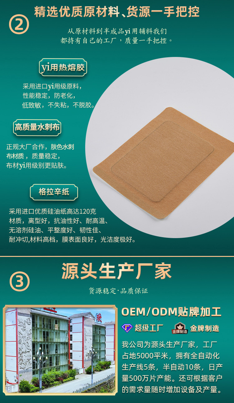 Miao Herbal Neck and Lumbar Patch Knee Joint Old Black Plaster External Use 6 Patches Per Box quality and texture