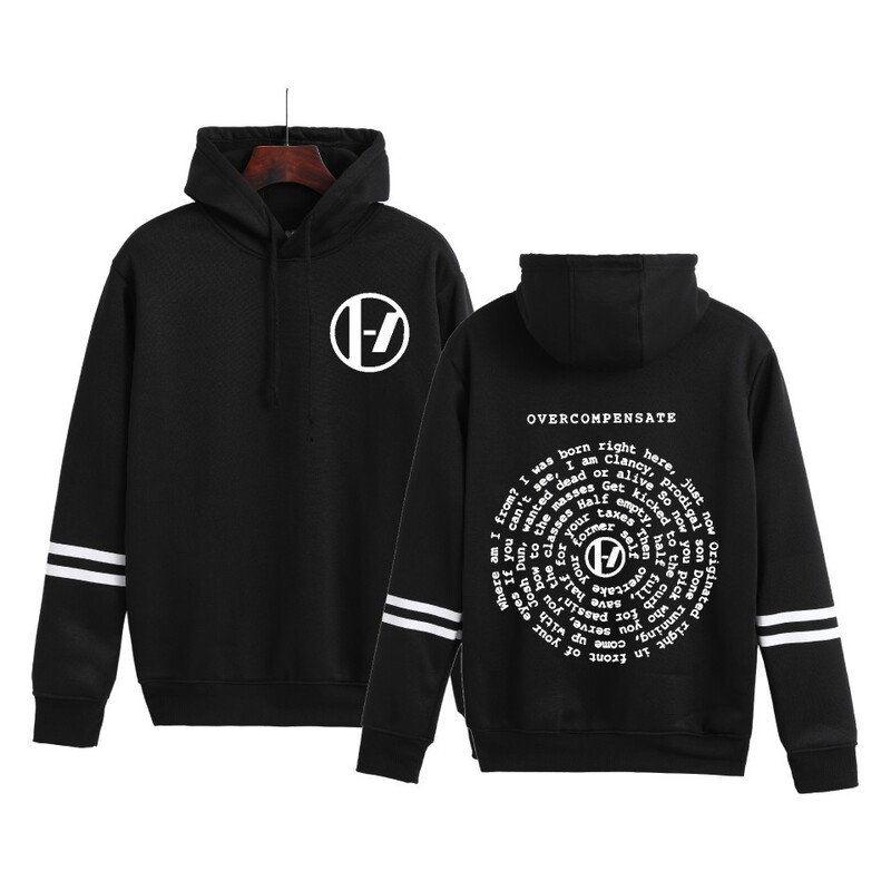 New Cross-Border Twenty One Pilots Twenty One Pilots Pocketless Double-Pole Men's and Women's Hoodies New Cross-Border Twenty One Pilots Twenty One Pilots Pocketless Double-Pole Men's and Women's Hoodies