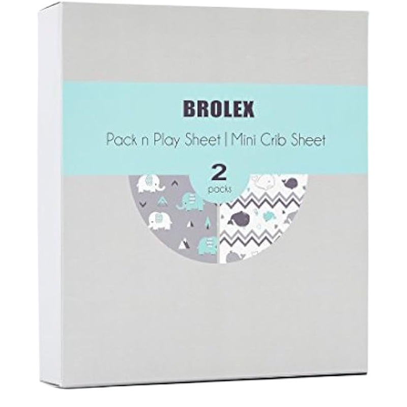 Mini Cuna Sábanas Cuna sábana bajera 2 piezas transfronteriza Amazon popular suave transpirable y elástico