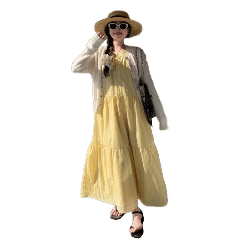 Summer refreshing cute dress for breastfeeding, oversize