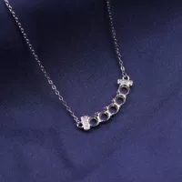 Цепочка из стерлингового серебра S925 DIY кулон пустой кулон модная простая изумрудная цепочка из нефрита Hetian
