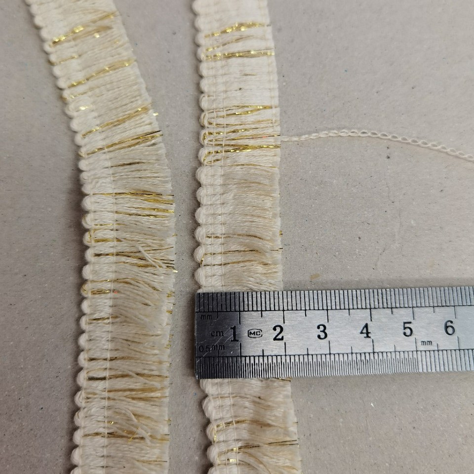 厂家直销现货2公分加金加银小排须 舞台服饰 家纺装饰 服装辅料