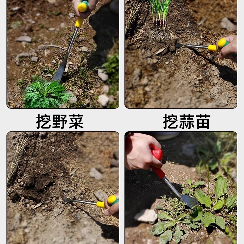 屋外で野菜を掘るための道具、ニンニク掘り用のマンガン鋼の小さなシャベル、アザミ掘り用のガーデニング用シャベル、花の植え付け用の土掘りツール、シャベル|undefined